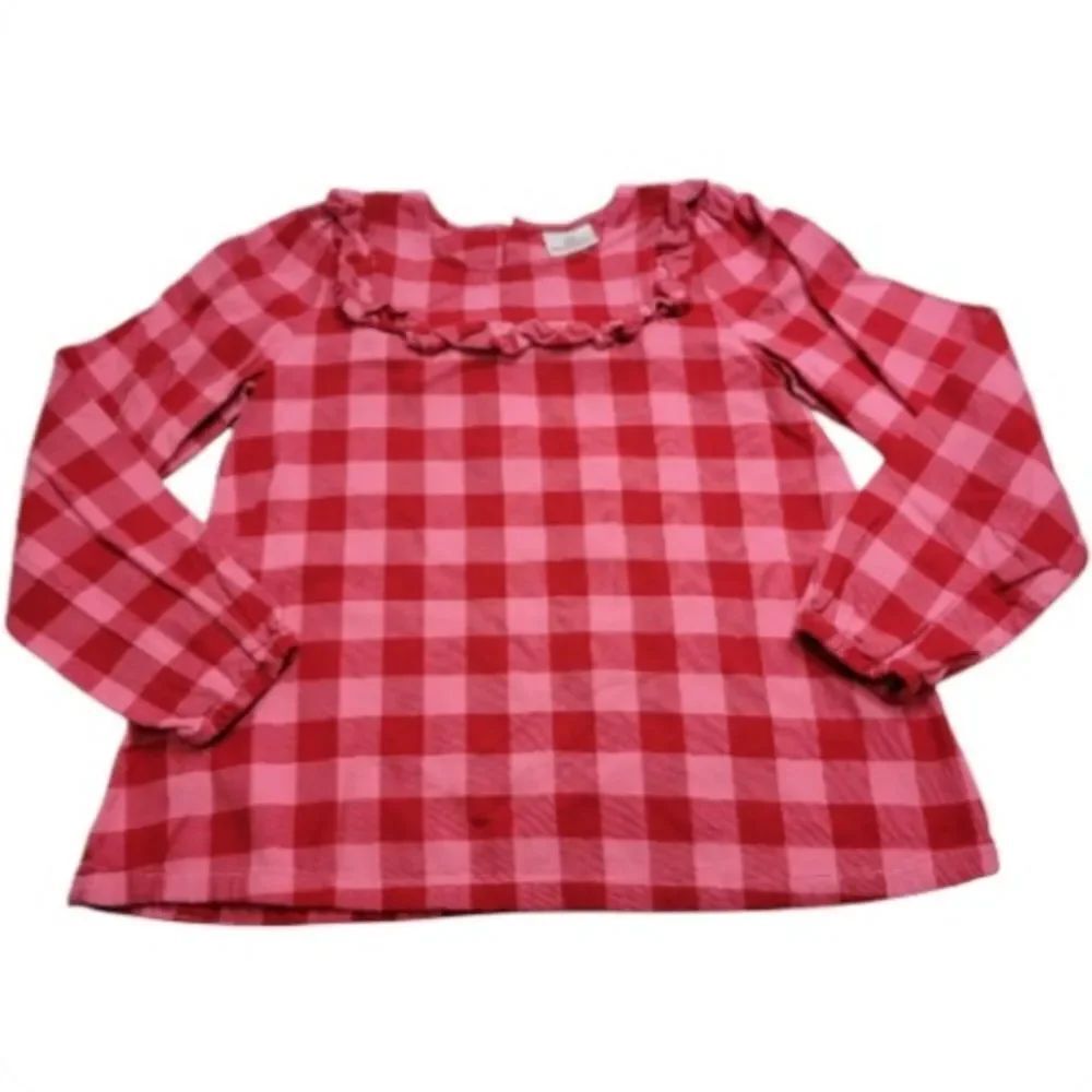 Hanna Andersson longsleeve plaid shirt 150/12